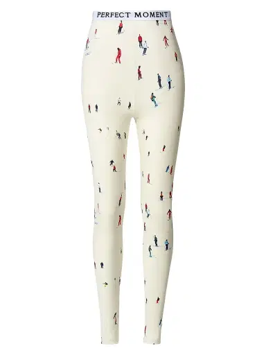 Perfect Moment Women's Printed Base Layer Leggings - Ski Print | Thumbnail 1 Perfect Moment Women's Printed Base Layer Leggings - Ski Print | Thumbnail 1