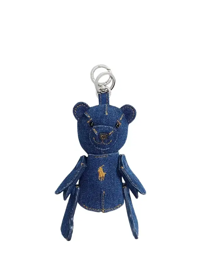 Polo Ralph Lauren Women's Denim Bear Bag Charm