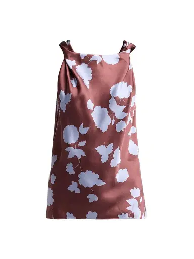 TANYA TAYLOR Women's Penny Floral Boatneck Top - Deep Redwood - Size 14 | Thumbnail 1 TANYA TAYLOR Women's Penny Floral Boatneck Top - Deep Redwood - Size 14 | Thumbnail 1