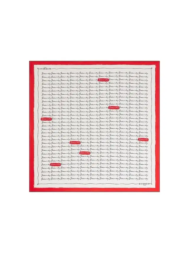 Givenchy Women's Square in Silk - Red