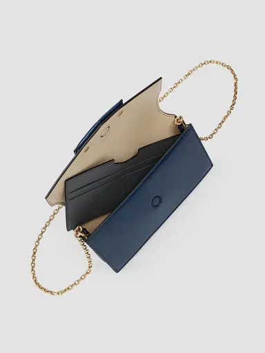 Givenchy Women's Antigona Wallet with Chain in Box Leather - Saphir Blue | Thumbnail 4