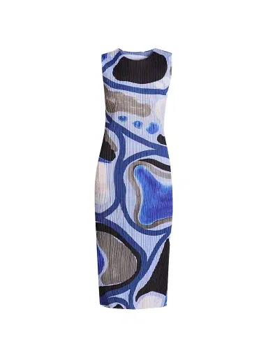 Pleats Please Issey Miyake Women's Roll Printed Plissé Dress | Thumbnail 1 Pleats Please Issey Miyake Women's Roll Printed Plissé Dress | Thumbnail 1