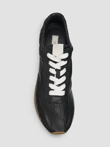 TOTEME Women's Flex Leather Low-Top Sneakers - Black | Thumbnail 6