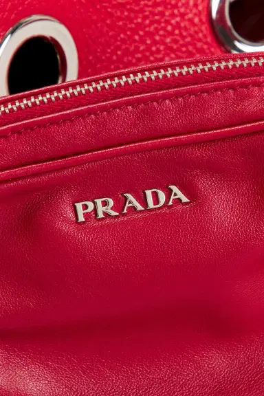 Prada Prada Vitello Daino Grommet Shoulder Bag | Thumbnail 8