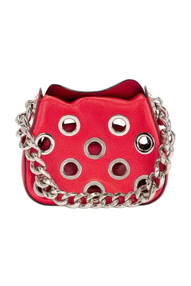 Prada Prada Vitello Daino Grommet Shoulder Bag