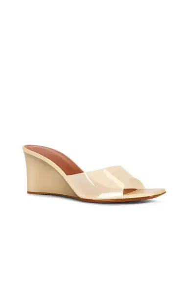 Amina Muaddi Lupita 70 Glass Wedge Sandal | Thumbnail 2