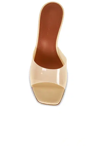 Amina Muaddi Lupita 70 Glass Wedge Sandal | Thumbnail 4