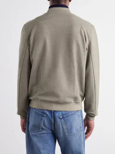 MR P. Wool-Blend Piqué Zip-Up Bomber Jacket - Men | Thumbnail 4