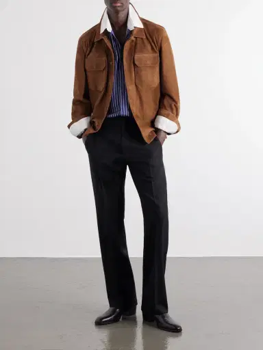 Tom Ford Slim-Leg Wool-Twill Trousers - Men | Thumbnail 2