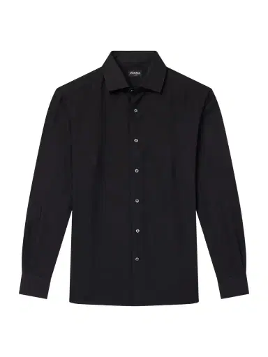 Zegna Cotton and Silk-Blend Twill Shirt - Men | Thumbnail 1
