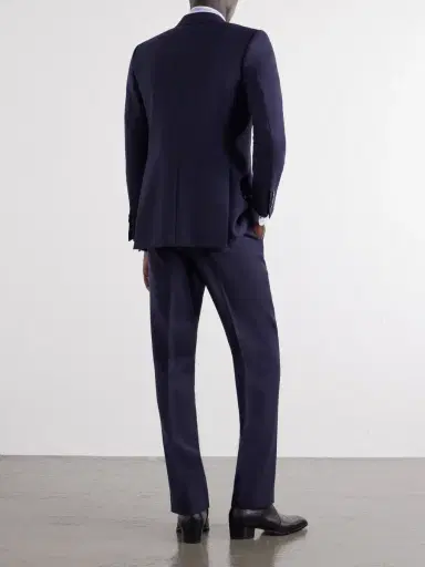 Husbands Double-Breasted Wool-Fresco Suit - Men | Thumbnail 4