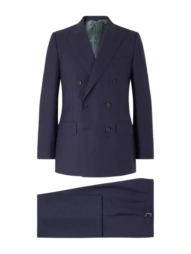Husbands Double-Breasted Wool-Fresco Suit - Men