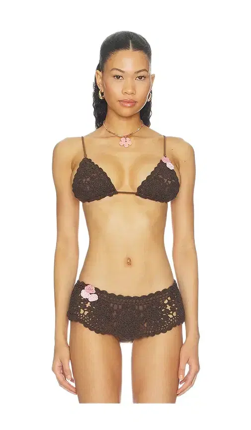 Frankies Bikinis X Devon Lee Carlson Elena Crochet Bikini Top