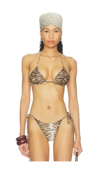 Frankies Bikinis X Devon Lee Carlson Nick Triangle Bikini Top | Thumbnail 1