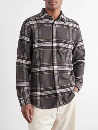 Portuguese Flannel Spindle Checked Cotton-Flannel Shirt - Men | Thumbnail 3