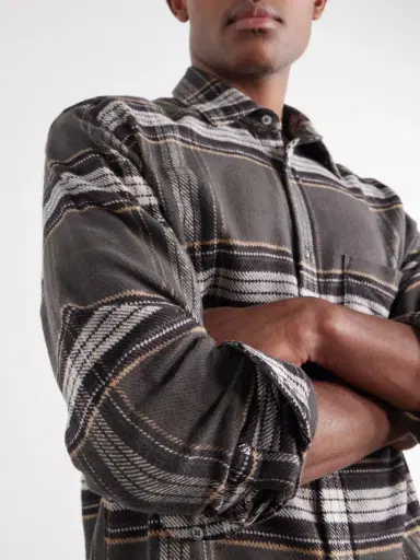 Portuguese Flannel Spindle Checked Cotton-Flannel Shirt - Men | Thumbnail 5
