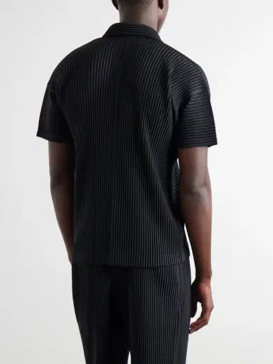 Homme Plissé Issey Miyake Pleated Polo Shirt - Men | Thumbnail 4 Homme Plissé Issey Miyake Pleated Polo Shirt - Men | Thumbnail 4