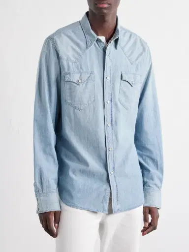 RRL Cotton-Chambray Shirt - Men | Thumbnail 3