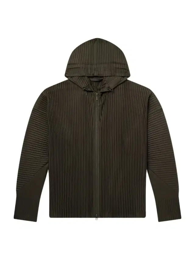 Homme Plissé Issey Miyake July Pleated Zip-Up Hoodie - Men