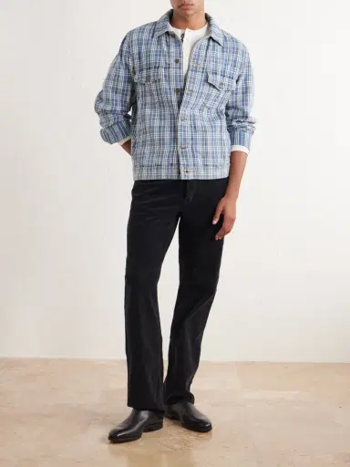 Burberry Checked Denim Jacket - Men | Thumbnail 2
