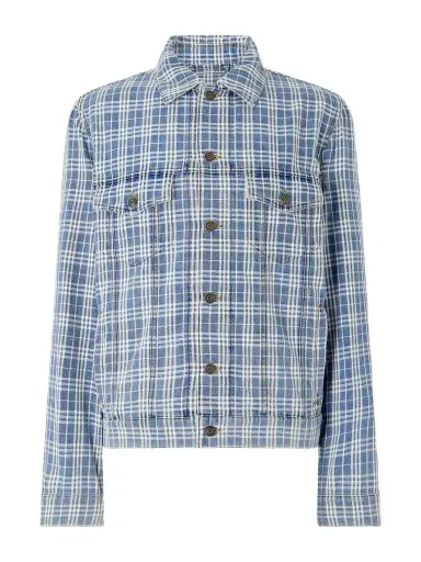 Burberry Checked Denim Jacket - Men | Thumbnail 1