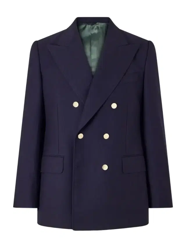 Husbands Double-Breasted Wool-Twill Blazer - Men