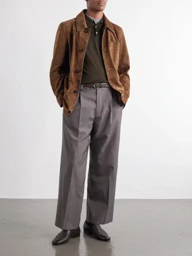 PIACENZA 1733 Merino-Wool and Silk-Blend Polo Sweater - Men | Thumbnail 2