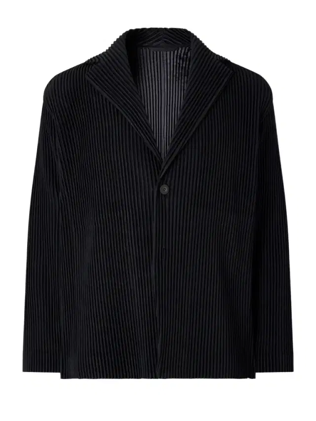 Homme Plissé Issey Miyake Pleated Single-Breasted Blazer - Men