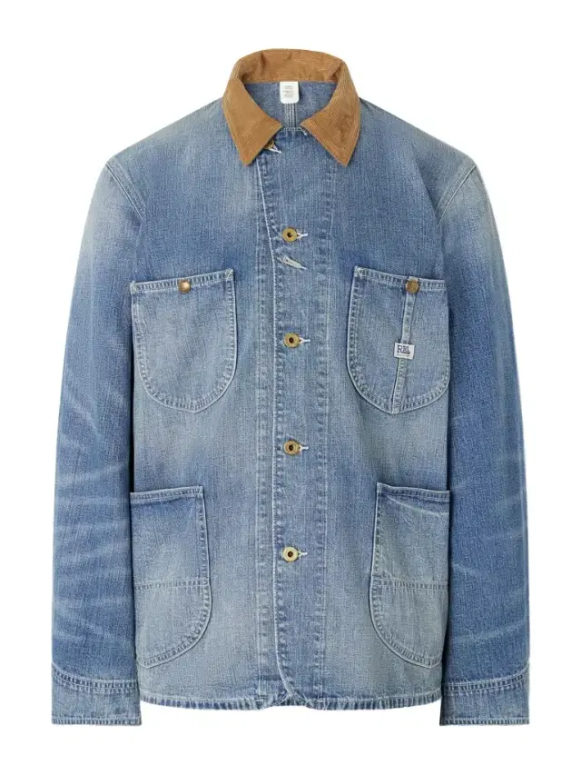 RRL Stockton Corduroy-Trimmed Denim Jacket - Men