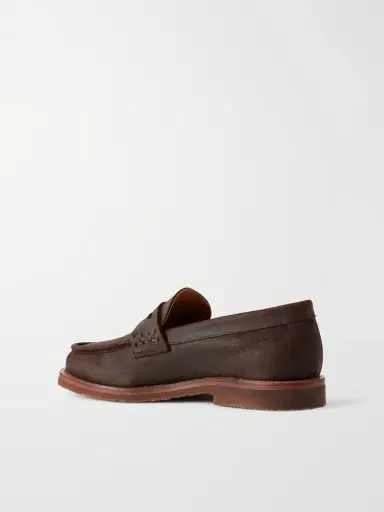 MR P. Waxed-Suede Penny Loafers - Men | Thumbnail 4