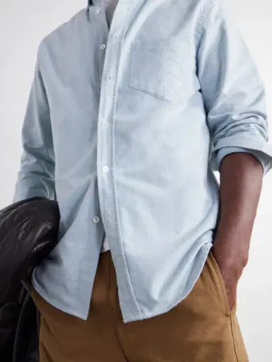 Portuguese Flannel Button-Down Brushed-Cotton Oxford Shirt - Men | Thumbnail 5