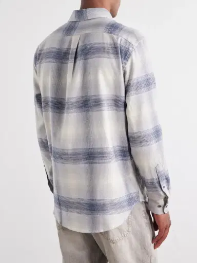 Portuguese Flannel Fonte Checked Cotton-Flannel Shirt - Men | Thumbnail 4