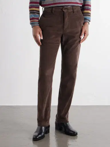 Slowear Straight-Leg Cotton-Blend Corduroy Trousers - Men | Thumbnail 3