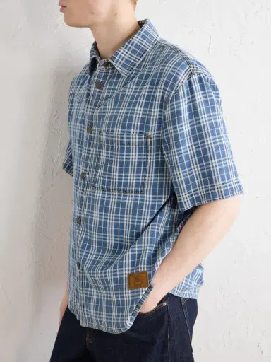 Burberry Logo-Appliquéd Checked Denim Shirt - Men | Thumbnail 5
