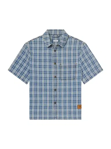 Burberry Logo-Appliquéd Checked Denim Shirt - Men | Thumbnail 1