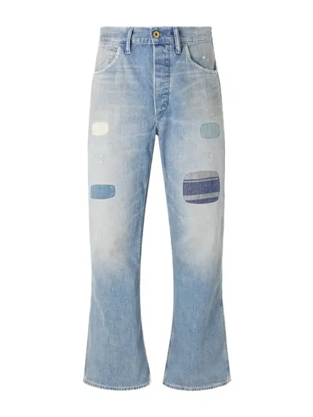 RRL Straight-Leg Distressed Jeans - Men