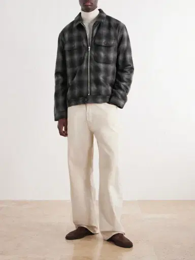 MR P. Checked Virgin Wool Zip-Up Jacket - Men | Thumbnail 2
