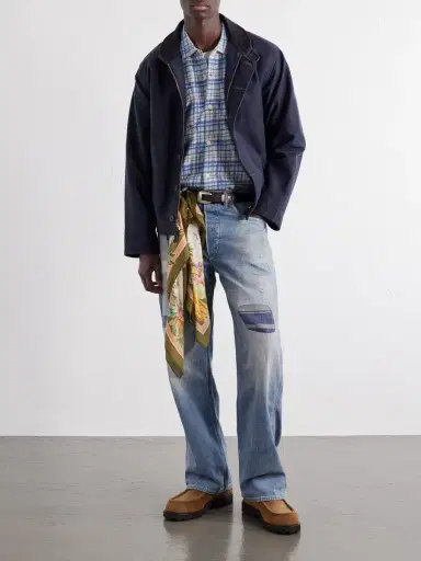 RRL Checked Cotton and Linen-Blend Shirt - Men | Thumbnail 2