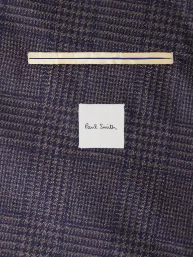 Paul Smith Prince of Wales Wool and Silk-Blend Suit Jacket - Men | Thumbnail 3