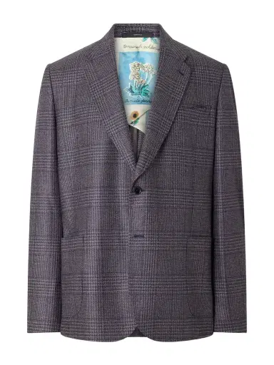 Paul Smith Prince of Wales Wool and Silk-Blend Suit Jacket - Men | Thumbnail 1