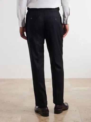 MR P. Tapered Pleated Wool-Flannel Suit Trousers - Men | Thumbnail 4