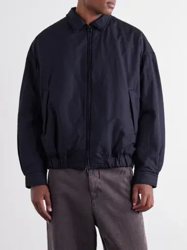 Casey Casey Meaux Cotton and Linen-Blend Zip-Up Blouson Jacket - Men | Thumbnail 3