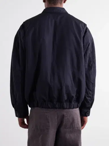 Casey Casey Meaux Cotton and Linen-Blend Zip-Up Blouson Jacket - Men | Thumbnail 4