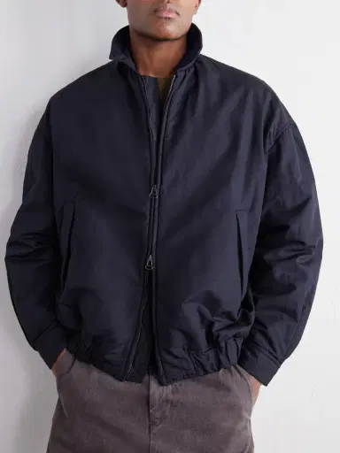 Casey Casey Meaux Cotton and Linen-Blend Zip-Up Blouson Jacket - Men | Thumbnail 5