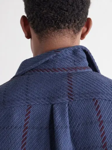 Portuguese Flannel Upper Checked Cotton-Woven Overshirt - Men | Thumbnail 5 Portuguese Flannel Upper Checked Cotton-Woven Overshirt - Men | Thumbnail 5