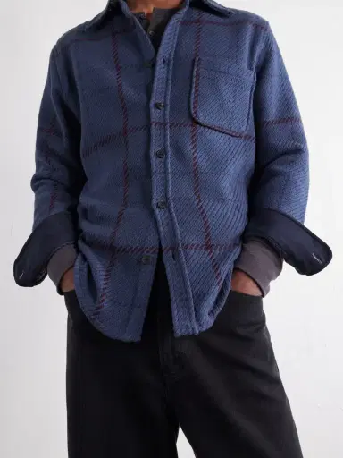 Portuguese Flannel Upper Checked Cotton-Woven Overshirt - Men | Thumbnail 6 Portuguese Flannel Upper Checked Cotton-Woven Overshirt - Men | Thumbnail 6