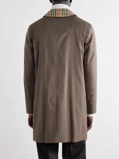 Burberry Tottenham Checked Cotton-Gabardine Trench Coat - Men | Thumbnail 4