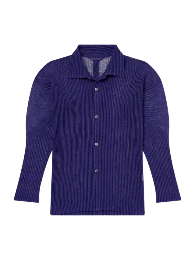 Homme Plissé Issey Miyake Rustic Mesh Pleated Shirt - Men