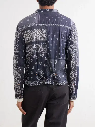 KAPITAL Bandana-Print Patchwork Cotton Overshirt - Men | Thumbnail 4