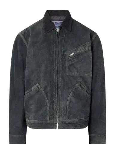 RRL Chrysler Corduroy-Trimmed Suede Jacket - Men | Thumbnail 1